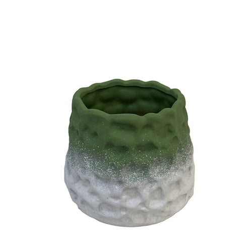 DIY Gradient Color Ceramic Planter | Unglazed Terracotta Breathable Pot with Drainage Hole &amp; Tray – Creative Home Planter for Succulents/Greenery (Multiple Colors)