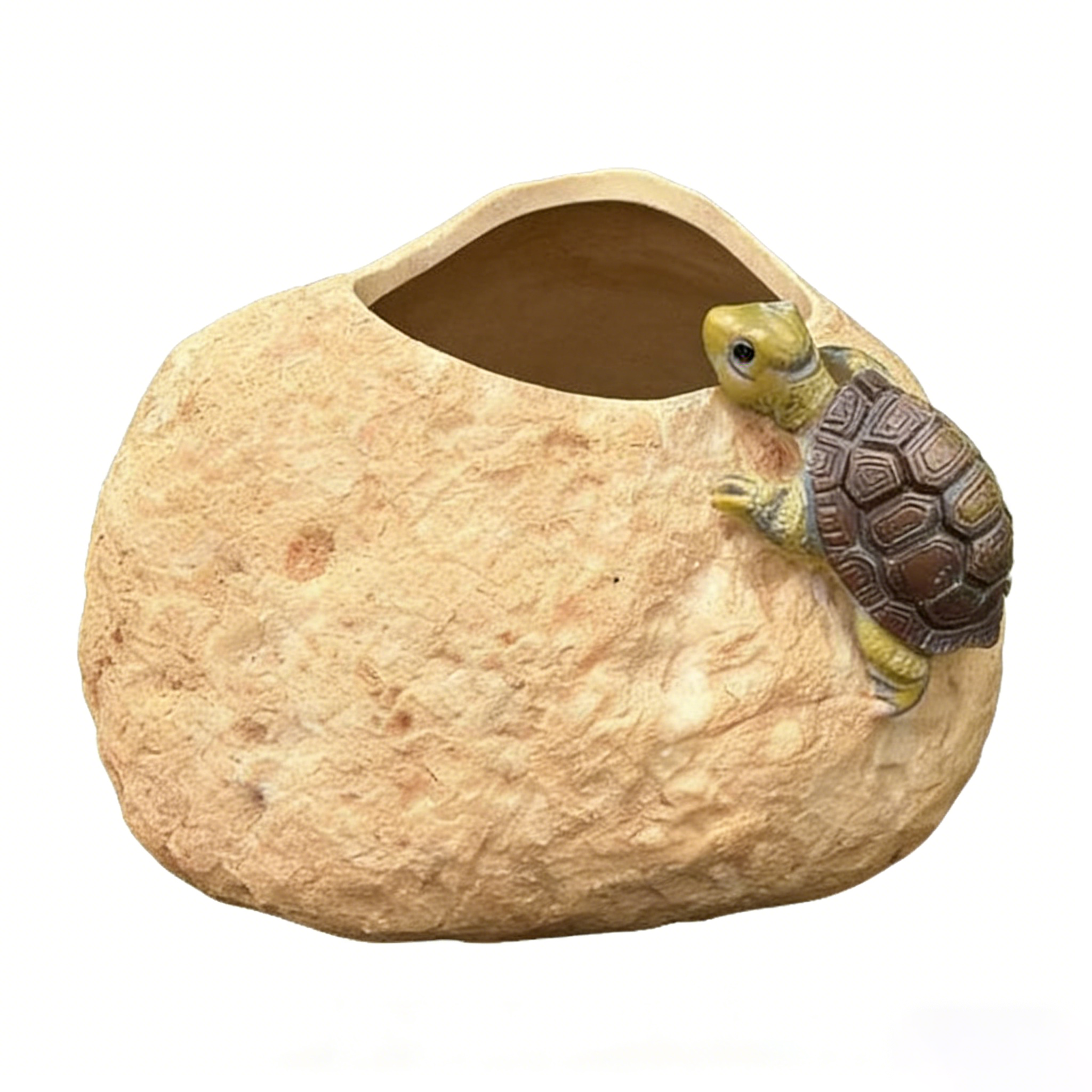 Resin Frog &amp; Turtle Succulent Planters – Courtyard Style Desktop Garden Decor for Daily Outdoor/Indoor Accent